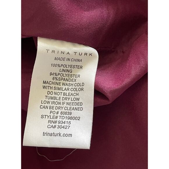 Trina Turk Wine Country Ruched Sheath Dress - Picture 9 of 10